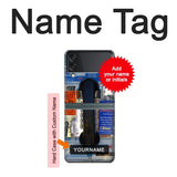 Samsung Galaxy Flip3 5G Hard Case Payphone with custom name