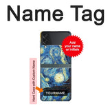 Samsung Galaxy Flip3 5G Hard Case Van Gogh Starry Nights with custom name