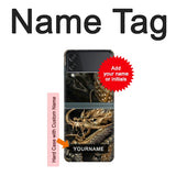 Samsung Galaxy Flip3 5G Hard Case Gold Dragon with custom name