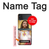 Samsung Galaxy Flip3 5G Hard Case Jesus with custom name