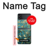 Samsung Galaxy Flip3 5G Hard Case Blossoming Almond Tree Van Gogh with custom name