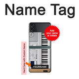 Samsung Galaxy Flip3 5G Hard Case Keyboard Digital Piano with custom name