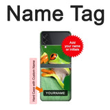 Samsung Galaxy Flip3 5G Hard Case Little Frog with custom name