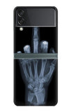 Samsung Galaxy Flip3 5G Hard Case X-ray Hand Middle Finger