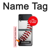 Samsung Galaxy Flip3 5G Hard Case New Baseball with custom name