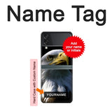 Samsung Galaxy Flip3 5G Hard Case Bald Eagle with custom name