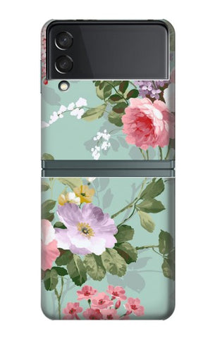 Samsung Galaxy Flip3 5G Hard Case Flower Floral Art Painting