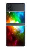 Samsung Galaxy Flip3 5G Hard Case Colorful Rainbow Space Galaxy