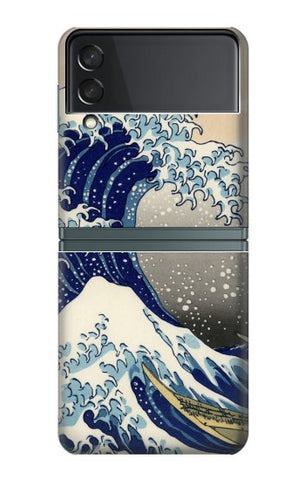 Samsung Galaxy Flip3 5G Hard Case Katsushika Hokusai The Great Wave off Kanagawa