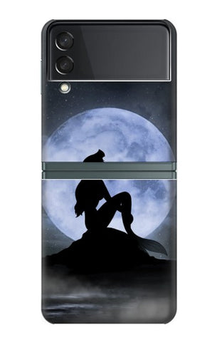 Samsung Galaxy Flip3 5G Hard Case Mermaid Moon Night