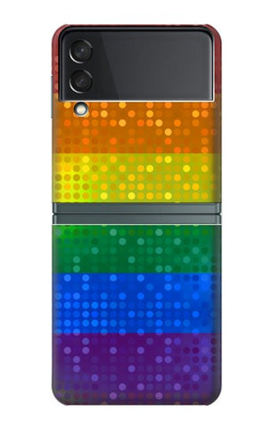 Samsung Galaxy Flip3 5G Hard Case Rainbow Gay LGBT Pride Flag