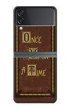 Samsung Galaxy Flip3 5G Hard Case Once Upon a Time Book Cover