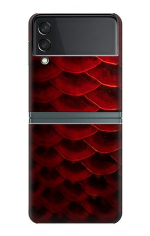 Samsung Galaxy Flip3 5G Hard Case Red Arowana Fish Scale