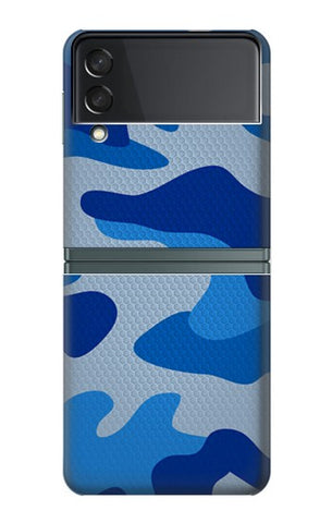 Samsung Galaxy Flip3 5G Hard Case Army Blue Camouflage
