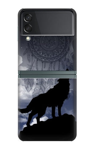 Samsung Galaxy Flip3 5G Hard Case Dream Catcher Wolf Howling