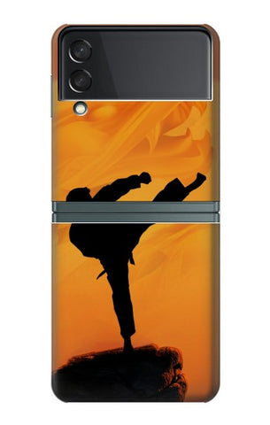 Samsung Galaxy Flip3 5G Hard Case Kung Fu Karate Fighter