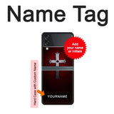 Samsung Galaxy Flip3 5G Hard Case Christian Cross with custom name