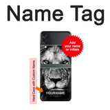 Samsung Galaxy Flip3 5G Hard Case Lion Face with custom name