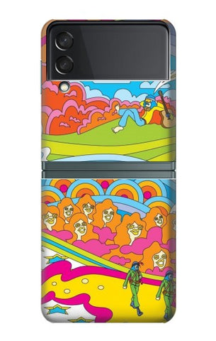 Samsung Galaxy Flip3 5G Hard Case Hippie Art