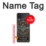 Samsung Galaxy Flip3 5G Hard Case Norse Ancient Viking Symbol with custom name