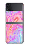 Samsung Galaxy Flip3 5G Hard Case Digital Art Colorful Liquid