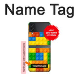 Samsung Galaxy Flip3 5G Hard Case Brick Toy with custom name