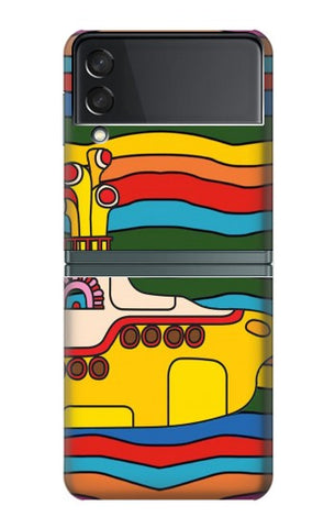 Samsung Galaxy Flip3 5G Hard Case Hippie Yellow Submarine