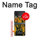 Samsung Galaxy Flip3 5G Hard Case Tarot Card The Devil with custom name