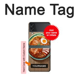 Samsung Galaxy Flip3 5G Hard Case Ramen Noodles with custom name