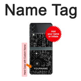 Samsung Galaxy Flip3 5G Hard Case Mathematics Blackboard with custom name