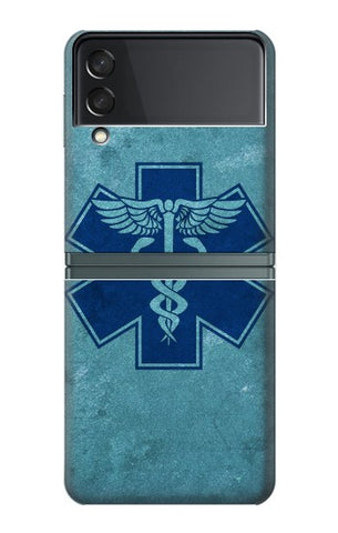 Samsung Galaxy Flip3 5G Hard Case Caduceus Medical Symbol