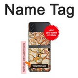 Samsung Galaxy Flip4 Hard Case The Tree of Life Gustav Klimt with custom name