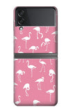 Samsung Galaxy Flip4 Hard Case Pink Flamingo Pattern