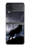 Samsung Galaxy Flip4 Hard Case Dream Catcher Wolf Howling