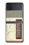 Samsung Galaxy Flip4 Hard Case FM AM Wooden Receiver Graphic