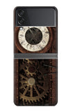 Samsung Galaxy Flip4 Hard Case Steampunk Clock Gears