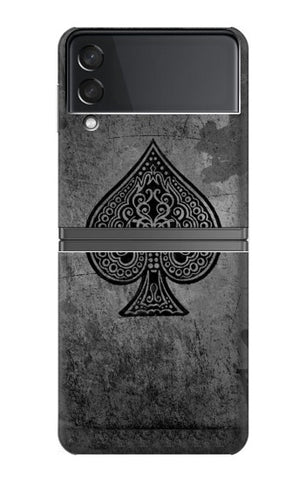 Samsung Galaxy Flip4 Hard Case Black Ace Spade