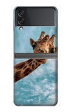 Samsung Galaxy Flip4 Hard Case Cute Smile Giraffe