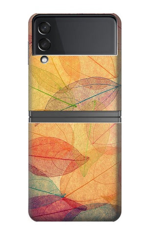 Samsung Galaxy Flip4 Hard Case Fall Season Leaf Autumn