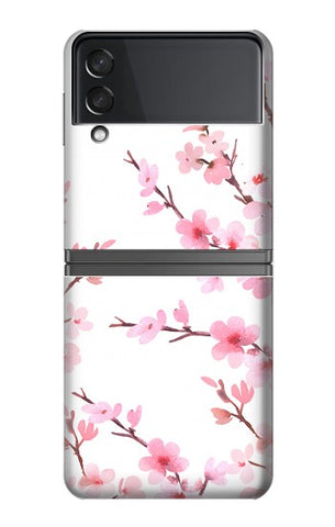 Samsung Galaxy Flip4 Hard Case Pink Cherry Blossom Spring Flower