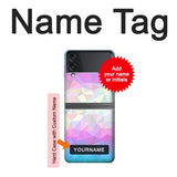 Samsung Galaxy Flip4 Hard Case Trans Flag Polygon with custom name
