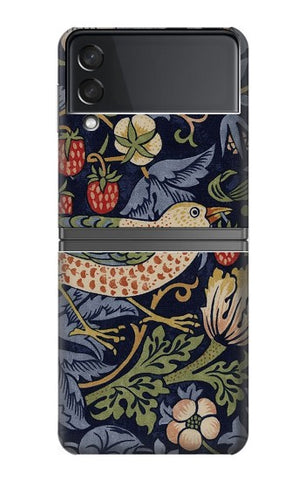Samsung Galaxy Flip4 Hard Case William Morris Strawberry Thief Fabric