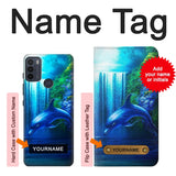 Motorola Moto G50 Hard Case Dolphin with custom name