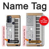 Motorola Moto G50 Hard Case Keyboard Digital Piano with custom name