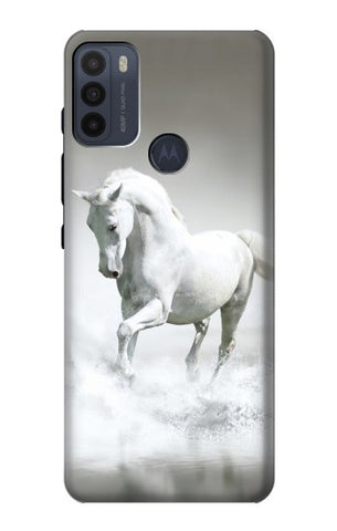 Motorola Moto G50 Hard Case White Horse