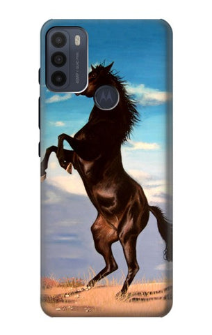 Motorola Moto G50 Hard Case Wild Black Horse