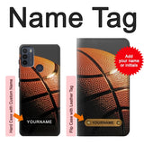 Motorola Moto G50 Hard Case Basketball Sport with custom name