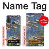 Motorola Moto G50 Hard Case Claude Monet Water Lilies with custom name
