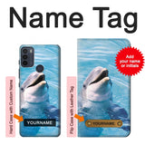 Motorola Moto G50 Hard Case Dolphin with custom name