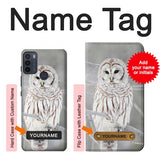 Motorola Moto G50 Hard Case Snowy Owl White Owl with custom name